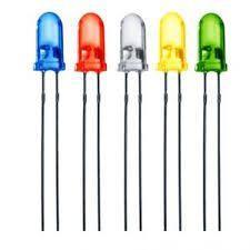 Iotcart 5mm LED Combo (R-G-Y-B-W) 10pcs Each - Buy Online in India