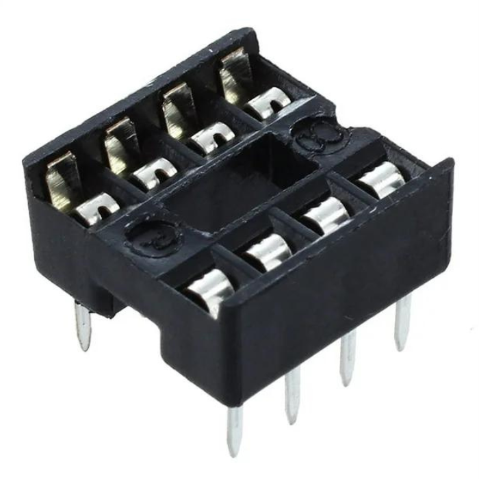 Iotcart 8 Pin DIP IC Socket Base Adaptor 2.54mm Pitch - Prototyping