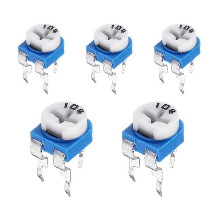 Iotcart 100K Preset Potentiometer (Pack of 5) - Adjustable Voltage Divider for PCB