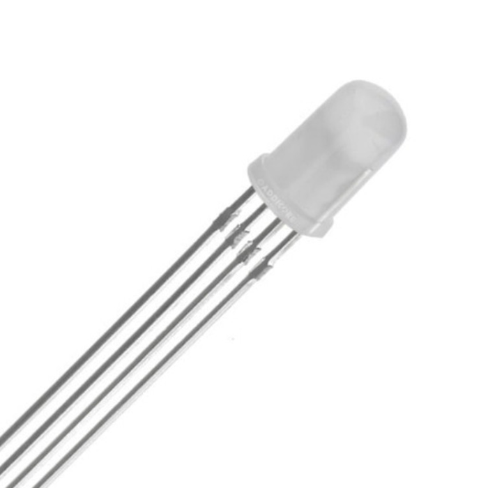 Iotcart 5mm Common Anode RGB LED 4Pin White Diffused - DIY & Robotics Projects