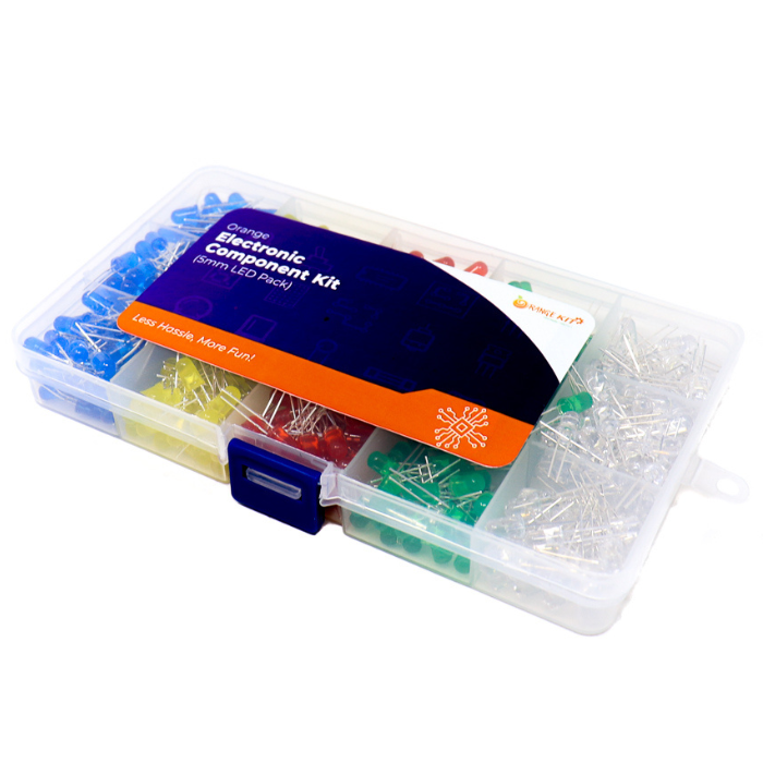 500PCS 5 MM LED Kit 5 Colors with Durable Storage Box