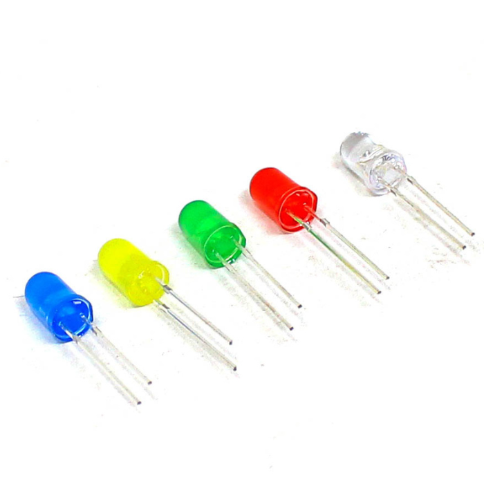 Iotcart 500PCS 5MM LED Kit 5 Colors - Arduino & Raspberry Pi Compatible