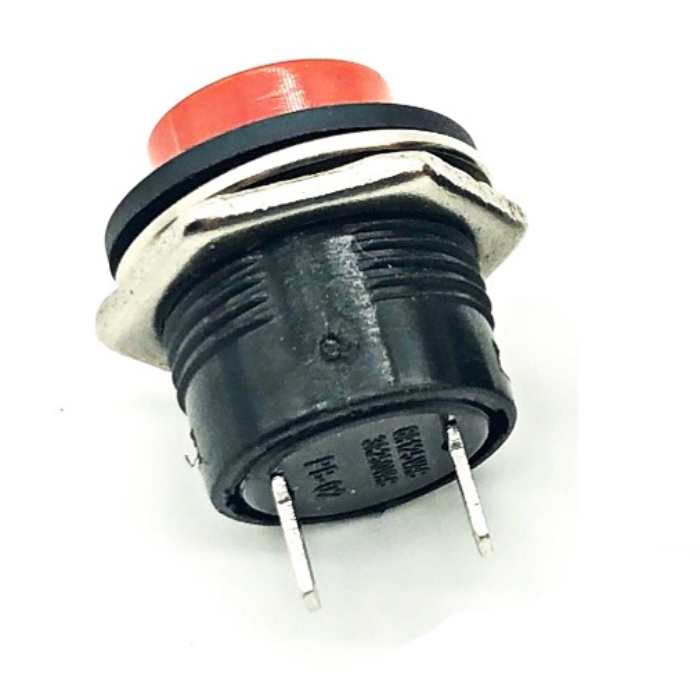 RED R13-507 16mm Momentary Push Button Switch 3A, 250V - Control Circuits