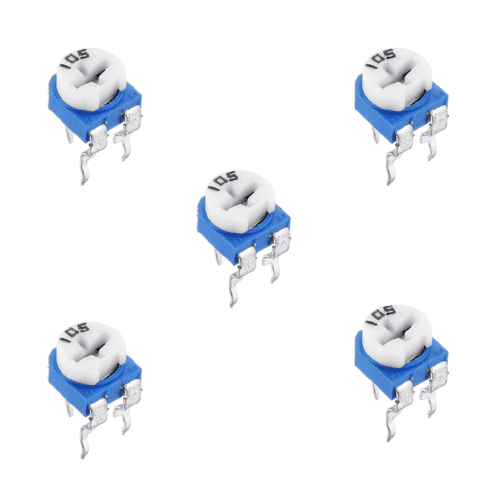 Iotcart 1M Cermet Preset Potentiometer (Pack of 5) - Voltage Divider for Arduino & Raspberry Pi