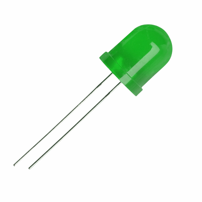 Iotcart SES-P-2465 10mm Bright Green LED 10pcs - Indicator & Lighting - Buy in India