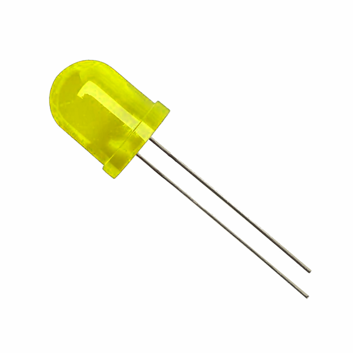 Iotcart 10mm Bright Yellow LED 10pcs Pack - Indicator Lighting for Arduino & Raspberry Pi