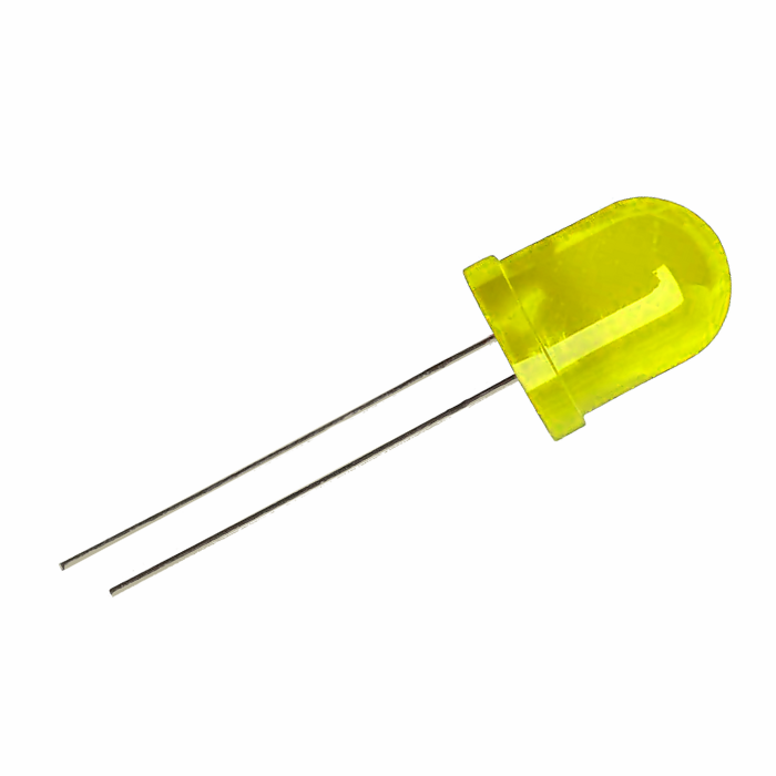 Iotcart 10mm Bright Yellow LED 10pcs Pack - Indicator Lighting for Arduino & Raspberry Pi