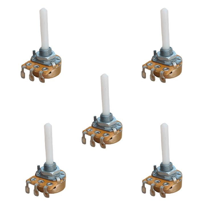 220K ohm 16mm Rotary Pot Variable Potentiometer (Pack of 5)