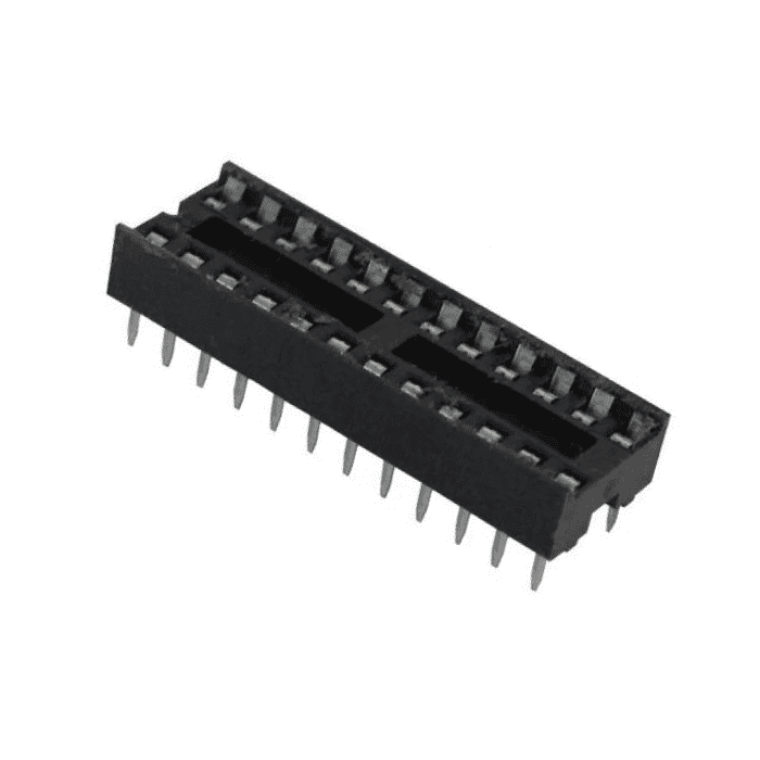 Iotcart 24 Pin Narrow IC Base Socket (Pack of 5) - Arduino Compatible