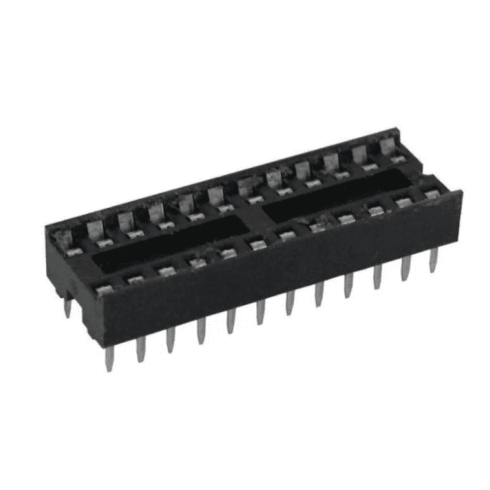 Iotcart 24 Pin Narrow IC Base Socket (Pack of 5) - Arduino Compatible