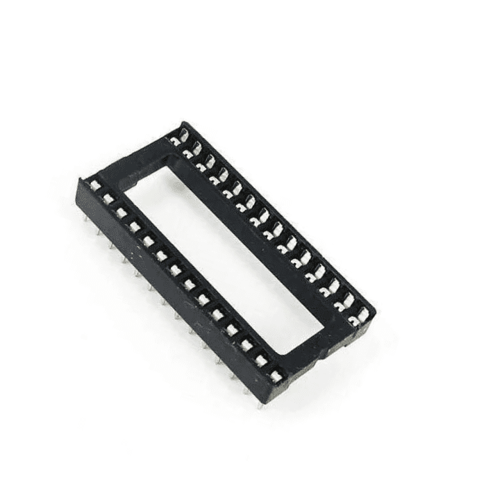 Iotcart 28 Pin Wide IC Base Socket for DIP Chips - Pack of 5