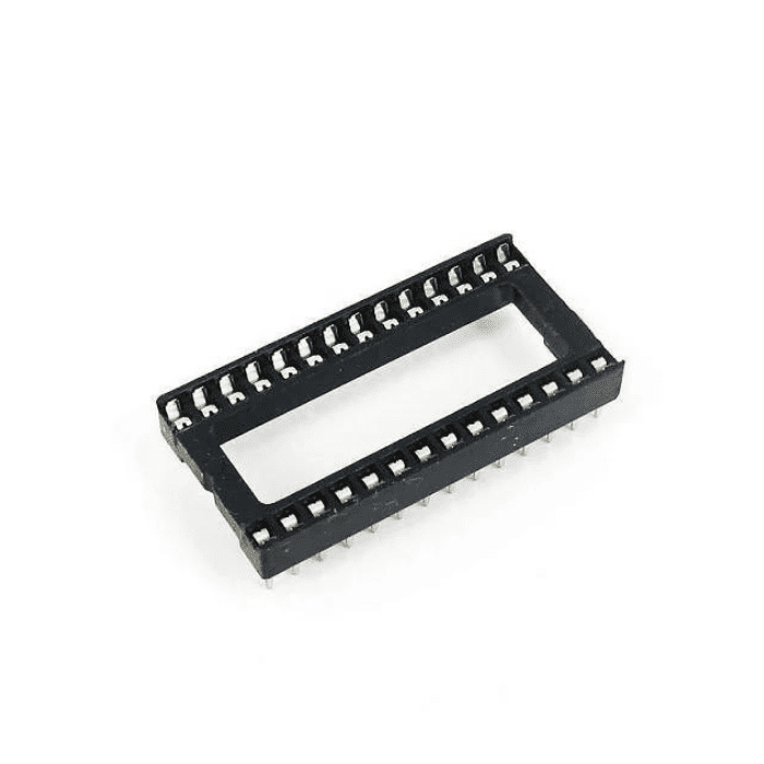Iotcart 28 Pin Wide IC Base Socket for DIP Chips - Pack of 5