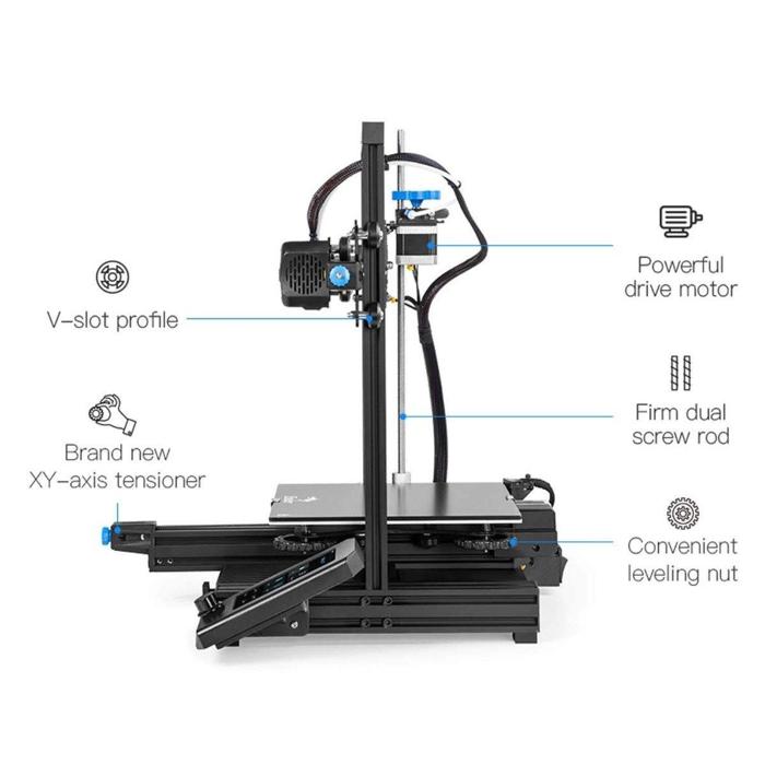 Creality Ender 3 V2 3D Printer with Silent Motherboard & Glass Bed - Best Price in India