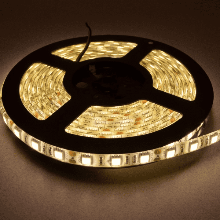 12V Warm White 5050 SMD LED Strip Flexible 5M/Roll NO Waterproof