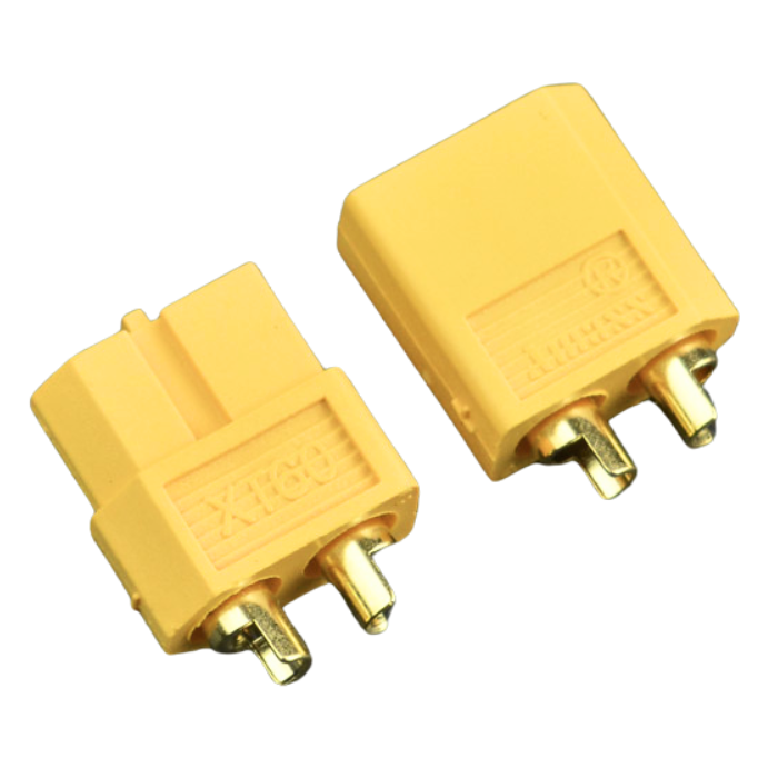 Iotcart XT60 Male & Female Gold Plated Bullet Connector - 60A Peak Current for RC Drones & Robotics