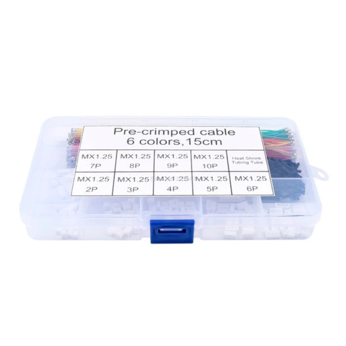 Pre-Crimped Cables 6 Colors 15cm with MX1.25mm Pitch Connectors