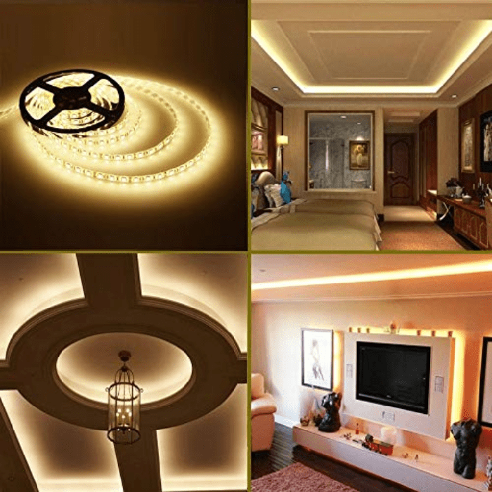 24V Warm White 5050 SMD LED Strip Flexible 5M/Roll NO Waterproof