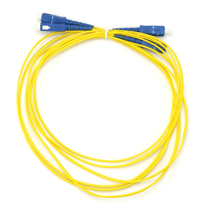 DFRobot SES-P-2553 3m SC-SC Single Mode Duplex Fiber Optic Jumper Cable - High-Speed LAN & Telecom Use