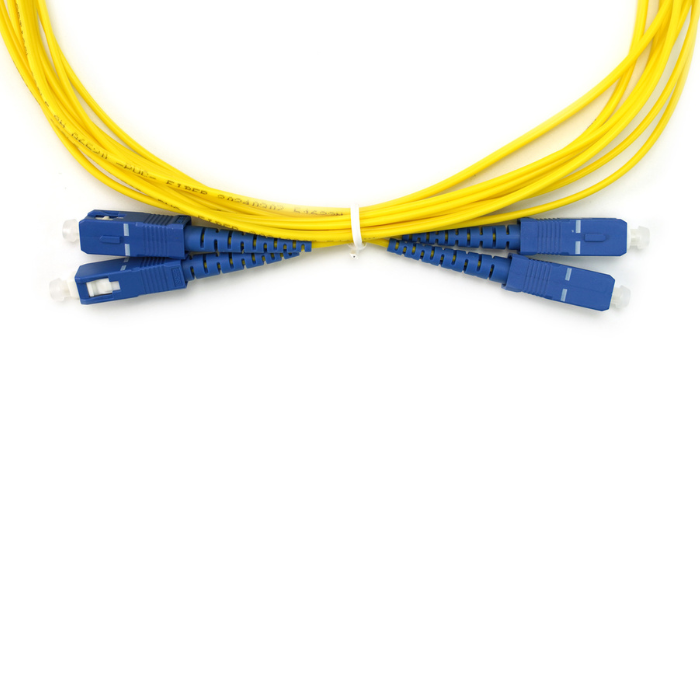 DFRobot SES-P-2553 3m SC-SC Single Mode Duplex Fiber Optic Jumper Cable - High-Speed LAN & Telecom Use