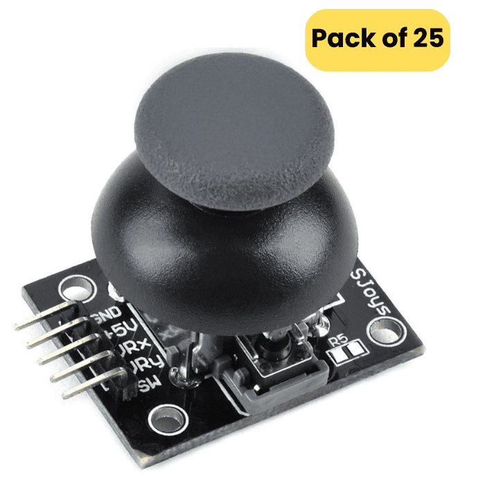 Iotcart Joystick Module (Pack of 25) - 5V Analog 2-Axis for Arduino/RPi