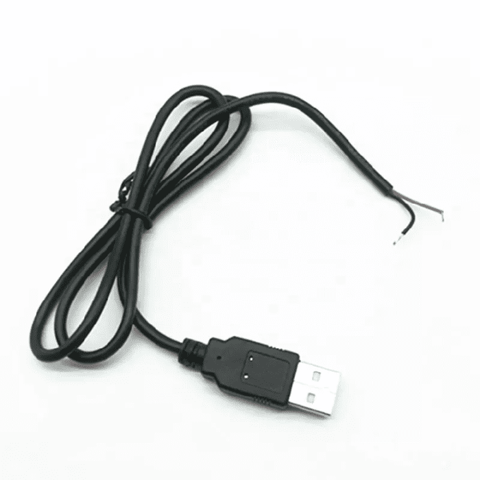 Iotcart Micro USB to USB 2.0 Power Cable 1M 2-Pin Wire for Arduino & Raspberry Pi - DIY Electronics