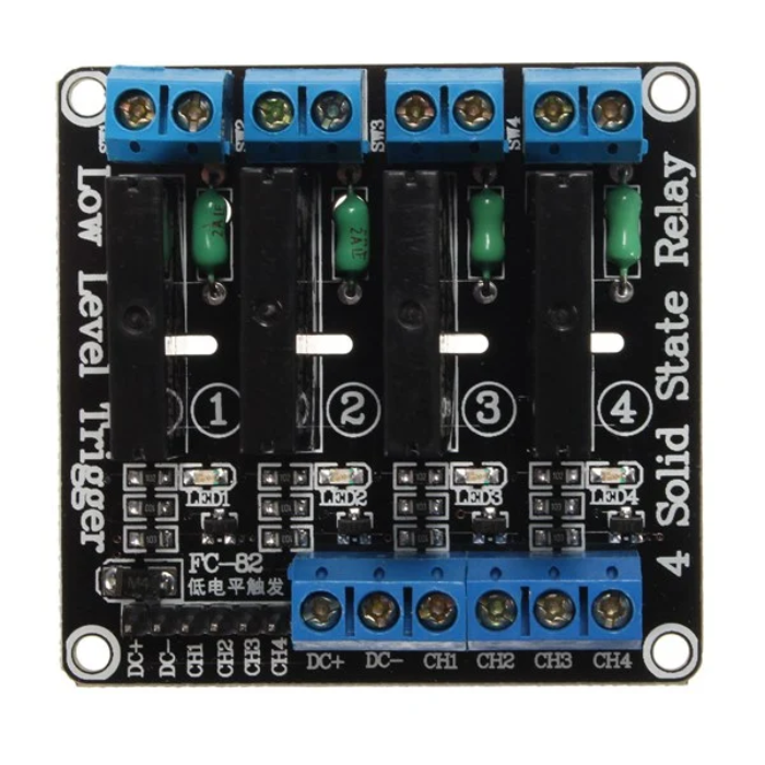 Iotcart 4 Channel Solid State Relay 240V AC - Device Control Module