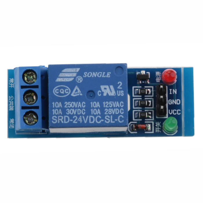 Multifunctional DC 24V 1 Channel Relay Module Low Level