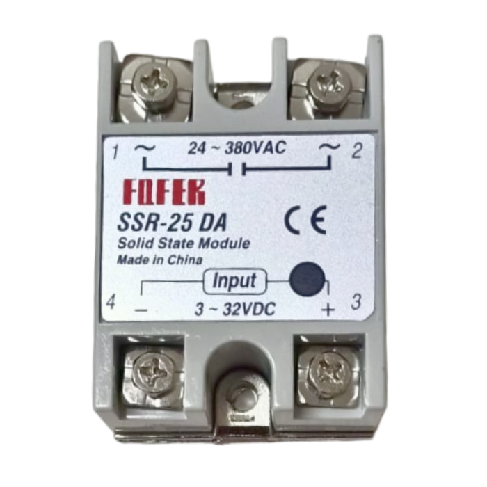 Fotek SSR-25DA 25A DC to AC Solid State Relay - Buy Online in India