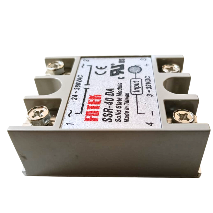 Fofek SSR-40DA 40A DC to AC Solid State Relay - 3-32VDC Input, 24-380VAC Output