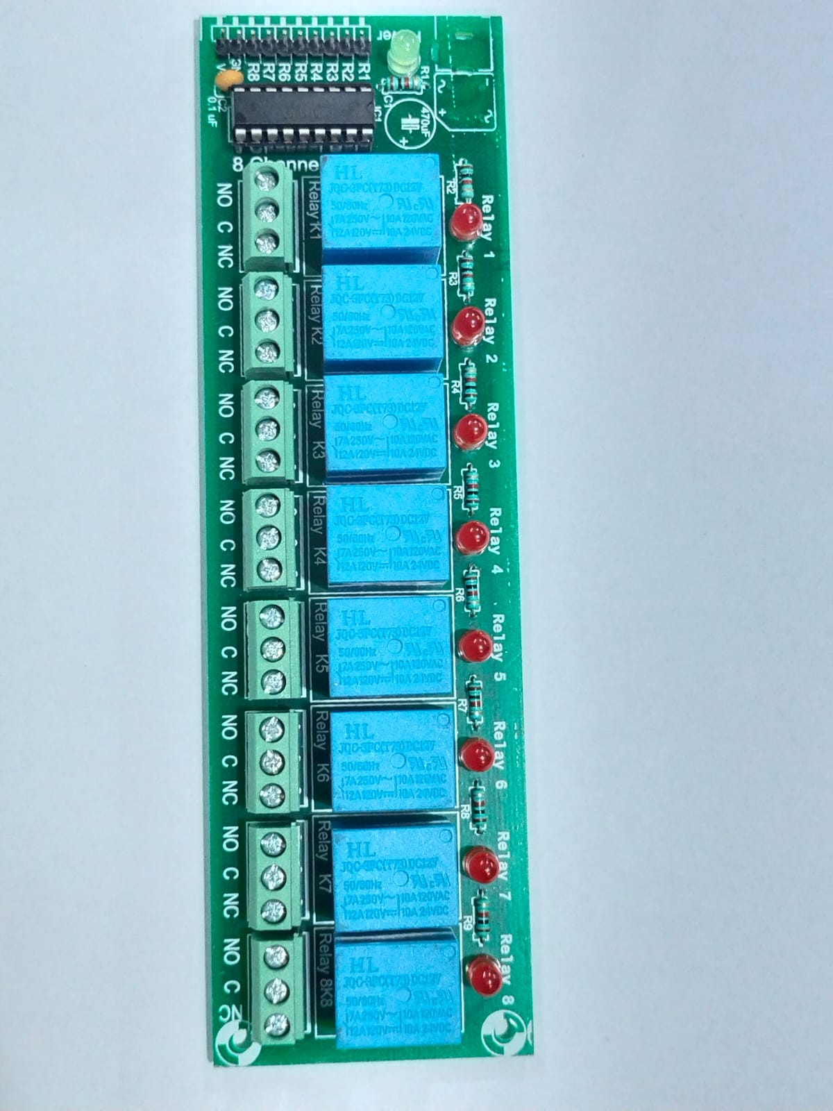 8-CH 12V ULN2003 Based Relay Board
