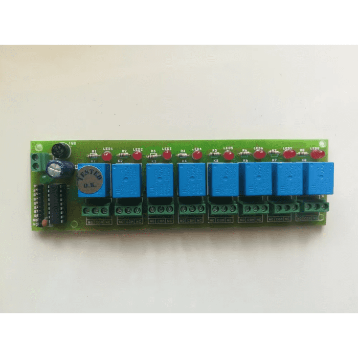 Iotcart 8-CH 12V ULN2003 Based Relay Board - 5A 240V AC Control