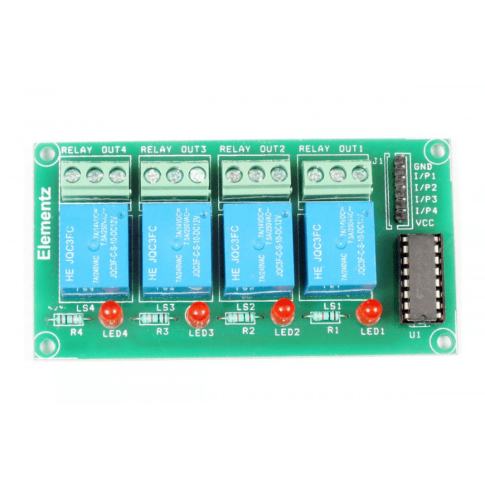 Iotcart 4CH 12V ULN2003 Relay Module for Arduino & Raspberry Pi - Buy in India