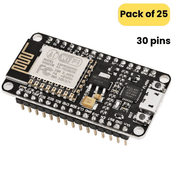 NodeMCU ESP8266 AMICA-CP2102 4MB WiFi Dev Board (Pack of 25) - Iotcart