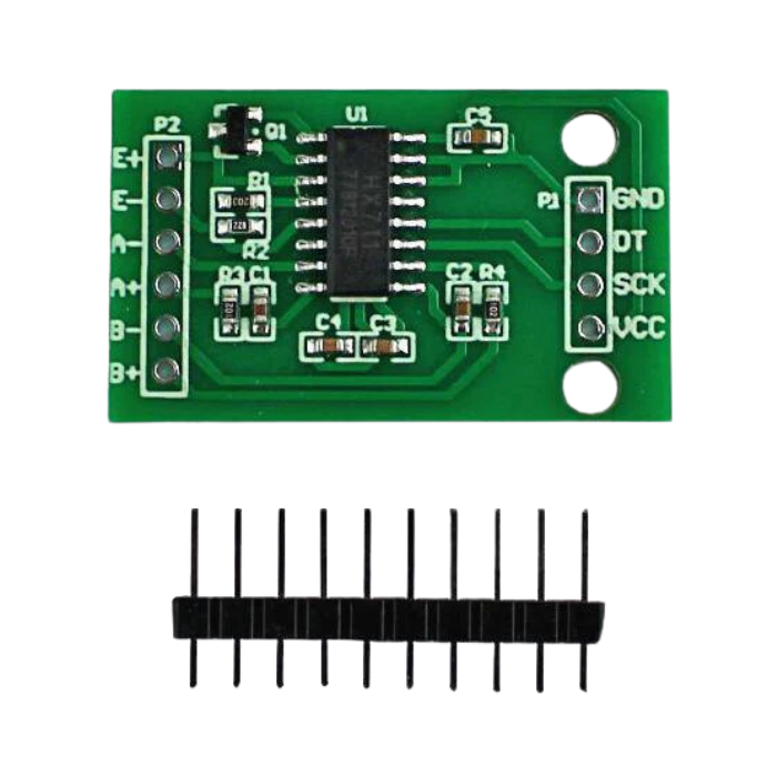 Iotcart HX711 Dual-Channel 24-Bit ADC Load Cell Module - Weight Measurement for Arduino
