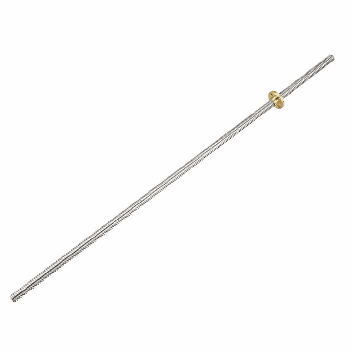 Iotcart SES-P-268 1000mm 8mm Trapezoidal Lead Screw with Copper Nut - CNC & 3D Printer Use