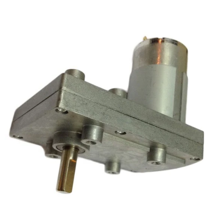 Buy 100 RPM 12V DC Rectangle Geared Motor with High Torque - Robotics & Automation