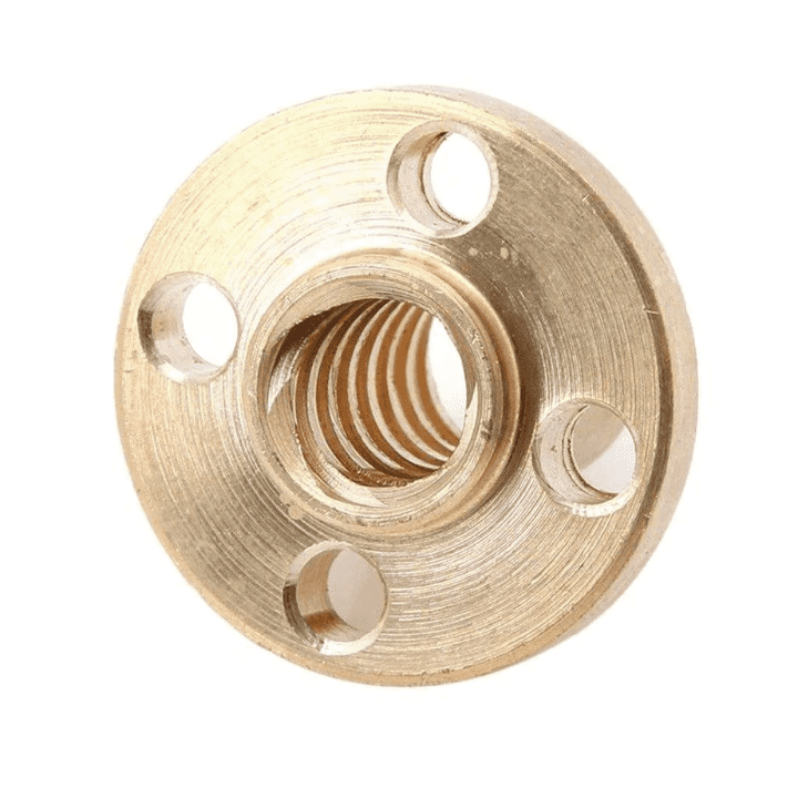 350mm Trapezoidal 4 Start Lead Screw 8mm Thread 2mm Pitch Lead Screw with Copper Nut