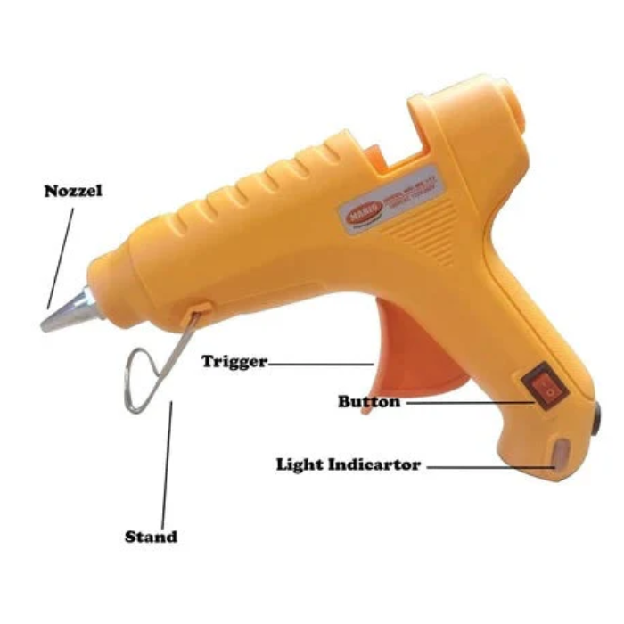Mario ME-117 100 Watt Professional Hot Melt Glue Gun - Ideal for DIY & Electronics Projects