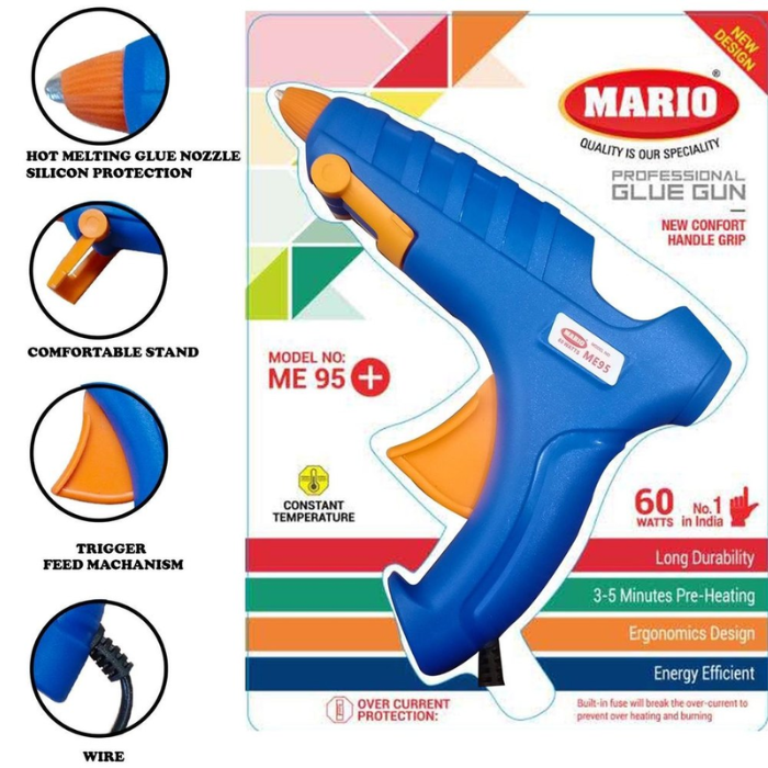 Me-95+ Mario 60W Hot Melt Glue Gun - Energy Efficient Tool