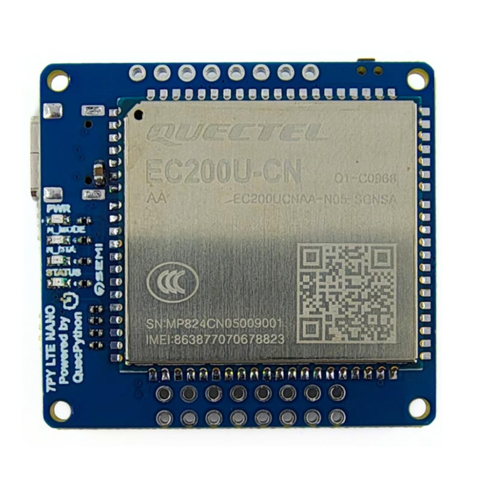 7Semi EC200U QuecPython LTE 4G GNSS Nano Modem - IoT Connectivity