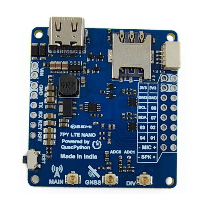 7Semi EC200U QuecPython LTE 4G GNSS Nano Modem - IoT Connectivity