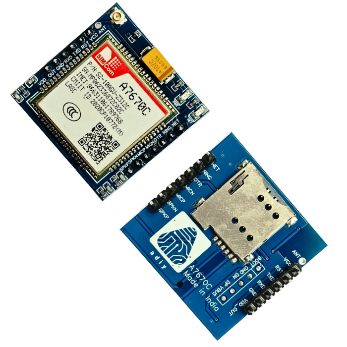 ADIY A7670C LTE Cat 1 4G GSM Breakout Board for IoT - Buy Online in India
