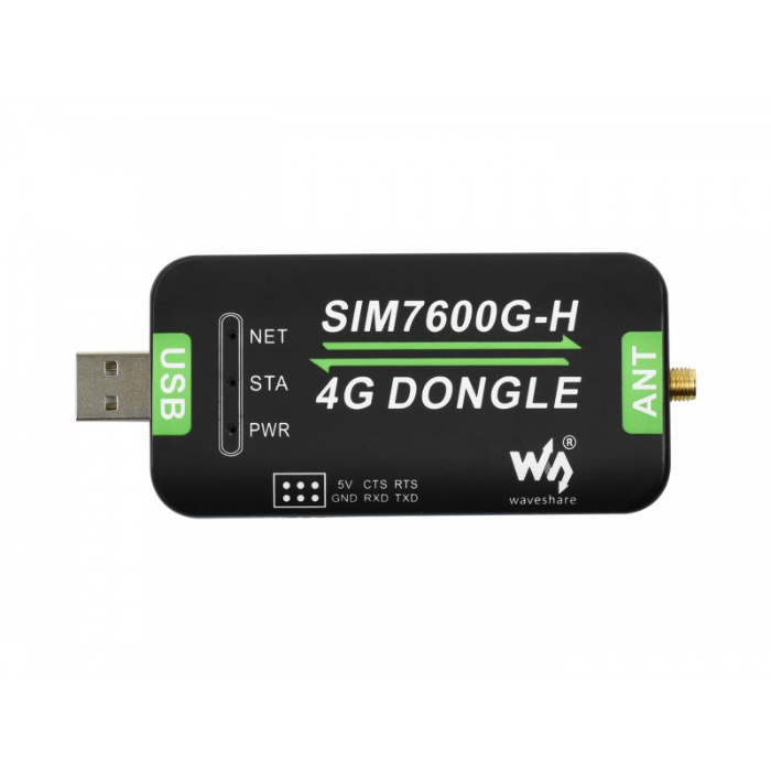 Waveshare SIM7600G-H 4G DONGLE with GNSS Global Band Support