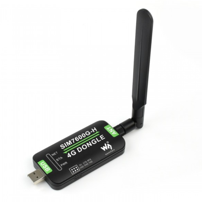 Waveshare SIM7600G-H 4G DONGLE with GNSS Global Band Support