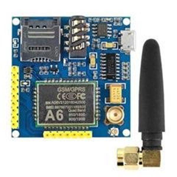 A6 GPRS Module Quad-Band GSM 4.8-9V Development Board - SMS & IoT Projects
