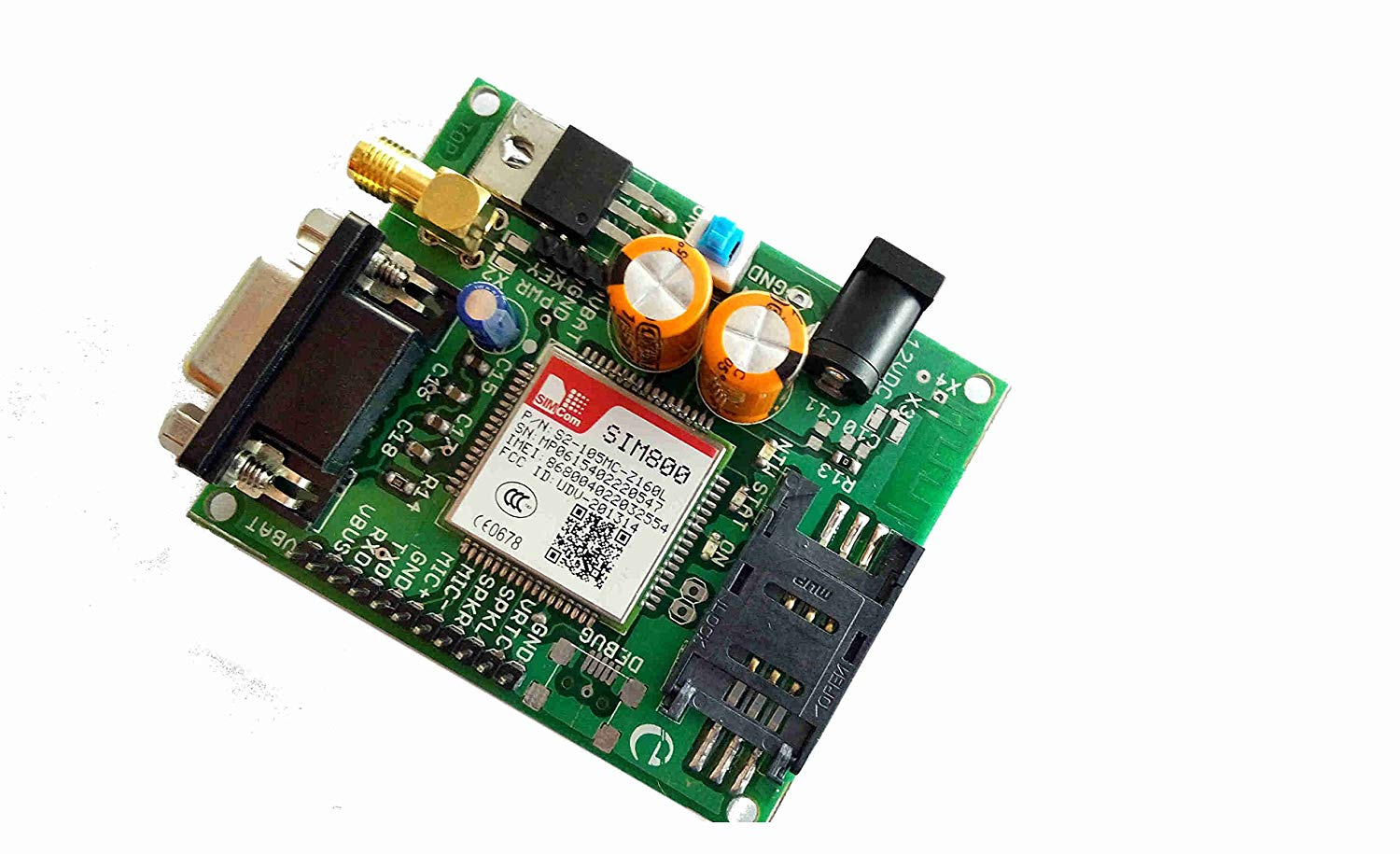 SIM800 GSM Modem module board with SMA Antenna