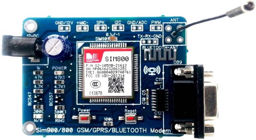 Sim800 GSM-GPRS-Bluetooth Modem