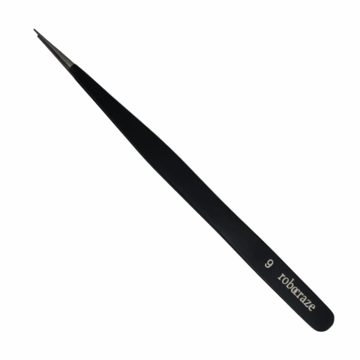 Robocraze Epoxy Coated Tweezer No.9 Anti-Magnetic Stainless Steel - Precision Electronics Tool