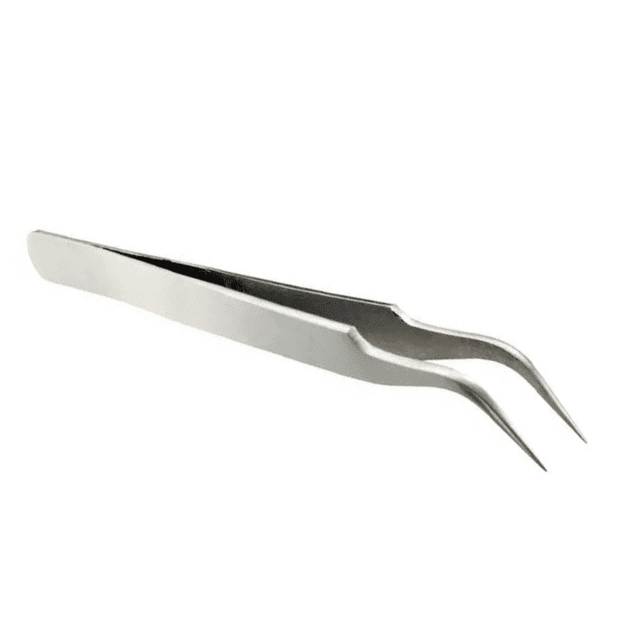 Lucky 7A Cross Tweezer Stainless Steel Precision Tool for Electronics - PCB Repair & DIY