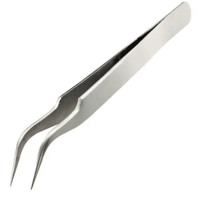 Lucky 7A Cross Tweezer Stainless Steel Precision Tool for Electronics - PCB Repair & DIY